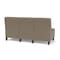 Lesro Siena Lounge Reception Armless 3 Seat Tandem Seating No Center Arms, Black, MD Farro Upholstery SN3102 - alternate 3